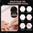 Makartt Nail Tips And Glue Gel Kit, Solid Nail Glue Gel 15Ml With 500Pcs Almond Medium Pre-Buffed Soft Gel Nails Tips Full Cover & Portable Mini Nail Lamp And Nail Gel Base Coat Nail Art Diy Manicure