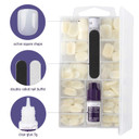 Nailene So Natural Artificial Nails, Undecorated  Fake Nail Kit With 216 Nails (12 Sizes) And Nail Glue Included  Designed For Comfort & Natural Look  False Nails With Up To 7 Days Of Wear Nailene So Natural Artificial Nails, Undecorated  Fake Nail Kit With 216 Nails (12 Sizes) And Nail Glue Included  Designed For Comfort & Natural Look  False Nails With Up To 7 Days Of Wear