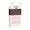 KISS Classy Press On Nails, Nail glue included, Cozy Meets Cute', Pink, Medium Size, Coffin Shape, Includes 28 Nails, 2g Glue, 1 Manicure Stick, 1 Mini FileCozy Meets Cute30 Piece Set