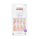 Kiss Jelly Fantasy Press On Nails, Nail Glue Included, 'Jelly Cat', Multicolor, Long Size, Coffin Shape, Includes 28 Nails, 2G Glue, 1 Manicure Stick, 1 Mini Filepink28 Count (Pack Of 1)