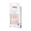 Kiss Jelly Fantasy Press On Nails, Nail Glue Included, 'Jelly Cat', Multicolor, Long Size, Coffin Shape, Includes 28 Nails, 2G Glue, 1 Manicure Stick, 1 Mini Filepink28 Count (Pack Of 1)