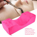 Neck Support Headrest Pillow Ushaped Eyelashes Extension Pillow Eyelashes Grafting Makeup Pillow, Nail Art Hand Arm Rest Manicure Cushion Beauty Salon Pillow(Rose Red)Rose Red
