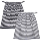 Teamoy Reusable Pail Liner For Cloth Diaper/Dirty Diapers Wet Bag (Pack Of 2), Gray Strips+Black Stripsgray Strips+Black Strips