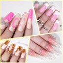Makartt 3D Nail Gel, Sculpting Gel For Nail Art, 2 Pcs 15G Diy Craving Gel, No Wipe 3D Molding Gel For Nails Decoration Drawing Nail Gel, Manicure Sculpture Nail Charms Gel2Pcs Clear
