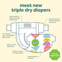 Babyganics Size 2, 152 Count, Absorbent, Breathable, Triple Dry Protection Diapers
