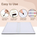 Segbeauty 216 Nail Colors Display Book, Nail Gel Polish Organizer Display Chart With 240 False Nail Tips, Professional Salon Nail Art Booklet Nail Swatch Stick Nail Supplies Samples Color Swatches216 Colors Nail Display Chart-Black