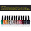 Shany Nail Polish Set - Nail Lacquer Quick Dry, Full Size, Vibrant, Colorful, Trendy, Semi Glossy, Shimmery, Matte Nail Polish Set - 12 Colors - Metallic Collectionmetallic0.5 Fl Oz (Pack Of 12)