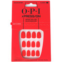 Opi Xpress/On Press On Nails, Up To 14 Days Of Wear, Gel-Like Salon Manicure, Vegan, Sustainable Packaging, With Nail Glue, Short Red Nails, Cajun Shrimpcajun Shrimp