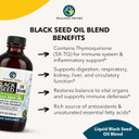 Amazing Herbs Cold-Pressed Black Seed And Flax Seed Oil Blend - Gluten-Free, Non-Gmo, High In Omega 3, 6, & 9, Supports Joint, Brain, And Heart Function - 8 Fl Oz