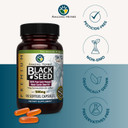 Amazing Herbs Premium Black Seed Oil Capsules - Cold Pressed Nigella Sativa Aids In Digestive Health, Immune Support, Brain Function, Gluten Free, Non Gmo - 90 Count, 500Mg Amazing Herbs Premium Black Seed Oil Capsules - Cold Pressed Nigella Sativa Aids In Digestive Health, Immune Support, Brain Function, Gluten Free, Non Gmo - 90 Count, 500Mg
