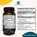 Amazing Herbs Premium Black Seed Oil Capsules - Cold Pressed Nigella Sativa Aids In Digestive Health, Immune Support, Brain Function, Gluten Free, Non Gmo - 90 Count, 500Mg