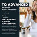 Black Seed Oil Capsules | 5% Thymoquinone - Tq-Advancedã¢Â® | Maximum Strength - 500 Mg Of Oil Per Capsule - 15:1 Oil Concentrate From Nigella Sativa, Raw Form, Vegan, Glass Bottle (60 Capsules)
