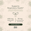 Gaia Herbs Black Seed Oil - Cold-Pressed Capsules For Lung, Respiratory, And Antioxidant Support - With Organic Nigella Seed Oil - Herbal Supplement - 60 Vegan Liquid Phyto-Capsules (30-Day Supply)