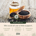 Gaia Herbs Black Seed Oil - Cold-Pressed Capsules For Lung, Respiratory, And Antioxidant Support - With Organic Nigella Seed Oil - Herbal Supplement - 60 Vegan Liquid Phyto-Capsules (30-Day Supply)