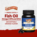 Barlean'S Fish Oil Omega 3 Supplement, Epa & Dha Fatty Acid Softgels For Joint, Brain, & Heart Health, 1000Mg Orange Flavored Fish Oil Pills, 100 Count