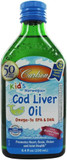 Carlson - Kid's Cod Liver Oil, 550 mg Omega-3s, Vitamins A & D3, Wild Norwegian, Bubble Gum, 250 mL