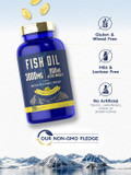 Fish Oil 3000Mg | 900Mg Omega 3 | 200 Softgels | Lemon Flavor | Non-Gmo And Gluten Free Supplement