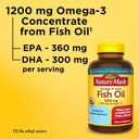 Nature Made Omega 3 Fish Oil 1200 Mg, Fish Oil Supplements As Ethyl Esters, Omega 3 Fish Oil For Healthy Heart, Brain And Eyes Support, One Per Day, Omega 3 Supplement With 100 Softgels Nature Made Omega 3 Fish Oil 1200 Mg, Fish Oil Supplements As Ethyl Esters, Omega 3 Fish Oil For Healthy Heart, Brain And Eyes Support, One Per Day, Omega 3 Supplement With 100 Softgels