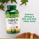 Nature's Bounty Fish Oil 1200 mg, Twin Pack, Supports Heart Health With Omega 3 EPA & DHA, 360 Rapid Release Softgels360 Ct