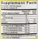 Ortho Molecular Products Orthomega Fish Oil 950Mg 60 Capsules