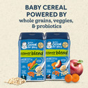 Gerber Baby Cereal 2Nd Foods Probiotic, Powerblend, Oatmeal Lentil Carrot Pea, 8 Ounce (Pack Of 6)