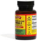 Bragg Vegan Omega 3 Supplement  Sustainably Sourced Marine Algae  Helps Support Brain, Eye & Heart Health - Includes Epa & Dha Fatty Acids  Non-Gmo - 60 Softgels