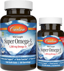 Carlson - Super Omega-3 Gems, 1200 Mg Omega-3 Fatty Acids With Epa And Dha, Wild-Caught Norwegian Supplement, Sustainably Sourced Fish Oil Capsules, Omega 3 Supplements, 100+30 Softgels130 Count (Pack Of 1)