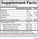 Carlson Elite Omega 3 Gems, 1600Mg, Lemon Flavored, 240 Softgels