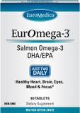 Euromedica Euromega-3 (60 Tablets) - Potent Omega-3 Fatty Acids + Phospholipids & Peptides - Superior Absorption - Epa & Dpa From Exclusive Salmon Source - 30 Servings