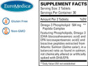 Euromedica Euromega-3 (60 Tablets) - Potent Omega-3 Fatty Acids + Phospholipids & Peptides - Superior Absorption - Epa & Dpa From Exclusive Salmon Source - 30 Servings