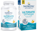 Nordic Naturals Ultimate Omega, Lemon Flavor - 180 Soft Gels - 1280 Mg Omega-3 - High-Potency Omega-3 Fish Oil With Epa & Dha - Promotes Brain & Heart Health - Non-Gmo - 90 Servings180 Count (Pack Of 1) Nordic Naturals Ultimate Omega, Lemon Flavor - 180 Soft Gels - 1280 Mg Omega-3 - High-Potency Omega-3 Fish Oil With Epa & Dha - Promotes Brain & Heart Health - Non-Gmo - 90 Servings180 Count (Pack Of 1)