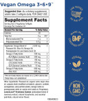 Omega 3-6-9 Vegan and Vegetarian Omega Formula - 5 in 1 Essential Fatty Acid Complex - Scientifically Formulated Plant-Based Omega 3 6 9 Essential Fatty Acids (EFA) - from Purity Products (60)