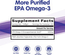 Omegavia Epa 500 Omega-3 Fish Oil, 120 Capsules, 500 Mg Epa/Pill, High-Purity Epa Formula (Triglyceride Form), Ifos 5-Star Certified, W/Fish Gelatin Capsule, Gluten-Free, Non-Gmo