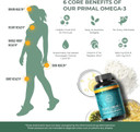 Primal Harvest Omega 3 Fish Oil Supplements, 30 Servings Soft Gels Capsules W/ 1000Mg Epa + Dha Supplements, No Fishy Burps Non-Gmo Omega 3 Fatty Acid60 Count (Pack Of 1)