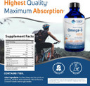 Trace Minerals Adult Liquid Omega-3 | Promotes A Healthy Brain, Heart, & Nervous System | Supports Immunity | Supports Cognitive & Visual Development | 8 Fl Oz, 2,873 Mg/Serving