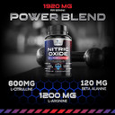 Extra Strength Nitric Oxide Supplement L Arginine 3X Strength - Citrulline Malate, Aakg, Beta Alanine - Premium Muscle Supporting Nitric Oxide Booster For Strength & Energy Supplements - 120 Capsules120 Count (Pack Of 1)