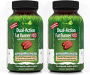 Irwin Naturals Dual-Action Fat Burner RED - 75 Liquid Soft-Gels, Pack of 2 - Powerful Thermogenic with Nitric Oxide Booster - 50 Total Servings