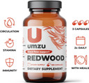 UMZU Redwood - Supports Nitric Oxide & Healthy Blood Flow - Blend of Vitamins & Herbal Extracts - Supplement with Vitamin C, Garlic & Horse Chestnut - for Well-Being - 30 Day Supply - 180 Capsules