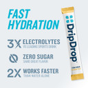 Dripdrop Hydration - Electrolyte Powder Packets - Lemon Lime & Passion Fruit Zero Sugar Bundle - 64 Count Dripdrop Hydration - Electrolyte Powder Packets - Lemon Lime & Passion Fruit Zero Sugar Bundle - 64 Count