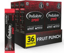 Pedialyte Sport Electrolyte Powder, Fast Hydration With 5 Key Electrolytes For Muscle Support Before, During, & After Exercise, Fruit Punch, 0.49-Oz Packets (36 Count)