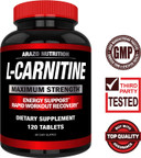 Super Strength L-Carnitine 1000Mg Servings Plus Calcium For Boosted Metabolism And Improved Muscle Gain - Arazo Nutrition