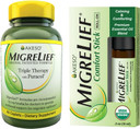 Migrelief Nutritional Support & Comfort Kit For Migraine Sufferers - Migrelief Original Daily Triple Therapy Formula, Plus Migrelief Comfort Stick Essential Oils Roll-On (10Ml) - 1 Month Supply2 Piece Set