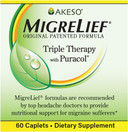 Migrelief Nutritional Support & Comfort Kit For Migraine Sufferers - Migrelief Original Daily Triple Therapy Formula, Plus Migrelief Comfort Stick Essential Oils Roll-On (10Ml) - 1 Month Supply2 Piece Set