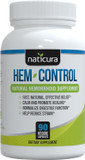 Naticura Hem-Control - Fast Effective Hemorrhoid Treatment Supplement - Powerful Formula To Promote Symptom Relief, Shrinking Of Hemorrhoids, Ease Discomfort - 90 Vegan Capsules - Made In Usa