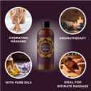 Aromatherapy Sensual Massage Oil For Couples - Relaxing Full Body Massage Oil For Date Night With Sweet Almond Oil - Vegan Lavender Massage Oil For Massage Therapy Smooth Gliding Formula (16 Fl Oz)