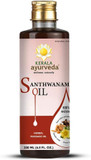 Kerala Ayurveda Santhwanam Oil - Daily Ayurvedic Massage Oil - Supports Vitality & Strength, Balances Tridoshas, 6.76 Fl Oz