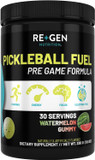 Re+Gen Nutrition Pickle Ball Fuel, Electrolyte Powder Supplement, Electrolytes + Amino Acids Pre Workout For Hydration And Energy, Drink Mix For Women And Men, Watermelon Gummy Flavor, 30 Servings