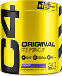 Cellucor C4 Original Pre Workout Powder Grape Sugar Free Preworkout Energy For Men & Women 150Mg Caffeine + Beta Alanine + Creatine - 30 Servings (Packaging May Vary)30 Servings (Pack Of 1)