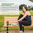 Mrm Nutrition Organic Pre-Workout Powder | Black Cherry Flavored | Superfoods + 150Mg Natural Caffeine + Adaptogens | Clean Energy + Focus| Healthy Blood Flow | Vegan + Non-Gmo | 20 Servings