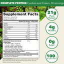 Plantfusion Complete Vegan Protein Powder - Plant Based Protein Powder With Bcaas, Digestive Enzymes And Pea Protein - Keto, Gluten Free, Soy Free, Non-Dairy, No Sugar, Non-Gmo - Cookies & Cream 2 Lb Plantfusion Complete Vegan Protein Powder - Plant Based Protein Powder With Bcaas, Digestive Enzymes And Pea Protein - Keto, Gluten Free, Soy Free, Non-Dairy, No Sugar, Non-Gmo - Cookies & Cream 2 Lb